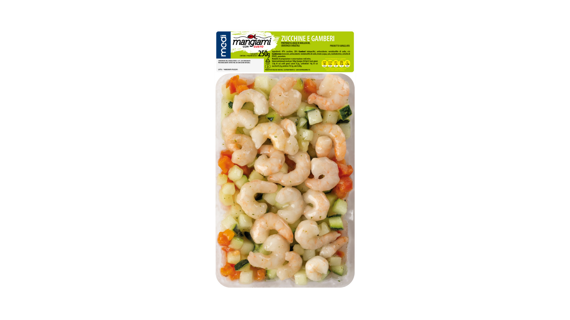 gamberi e zucchine Mangiami con gusto
